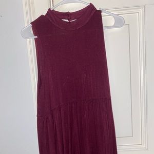 Dark purple mini dress